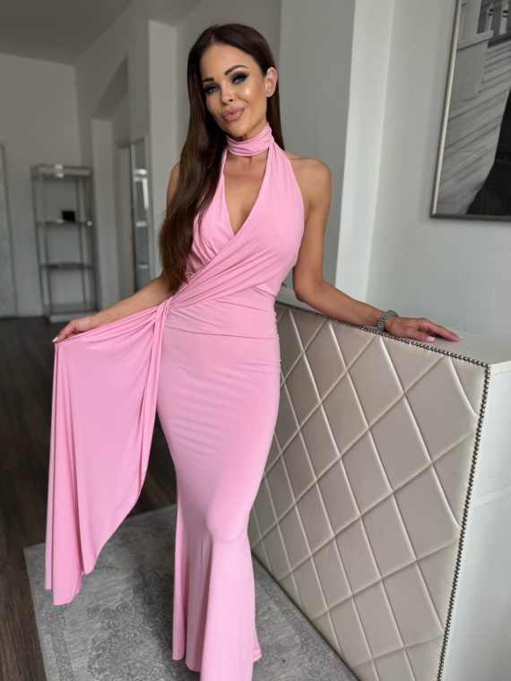 "Estella" maxi ruha - "Flamingo Pink"