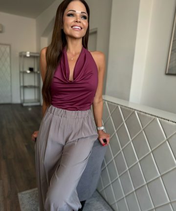 "Natalie " hosszú nadrág - "Taupe"