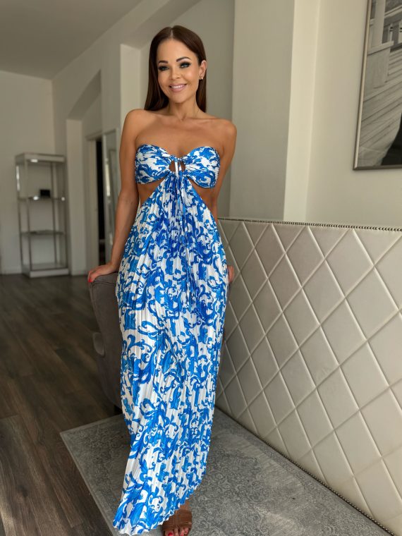 "Thalassa" maxi ruha - "Aegean Porcelain"
