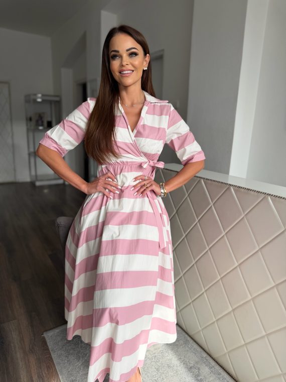 "Carefree Chic" ruha - "Candy Pink/Soft White"