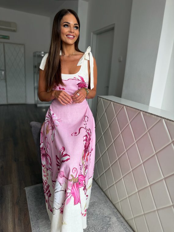 "Rosé in Mallorca" ruha - "Rose Quartz/Fuchsia Fedora"